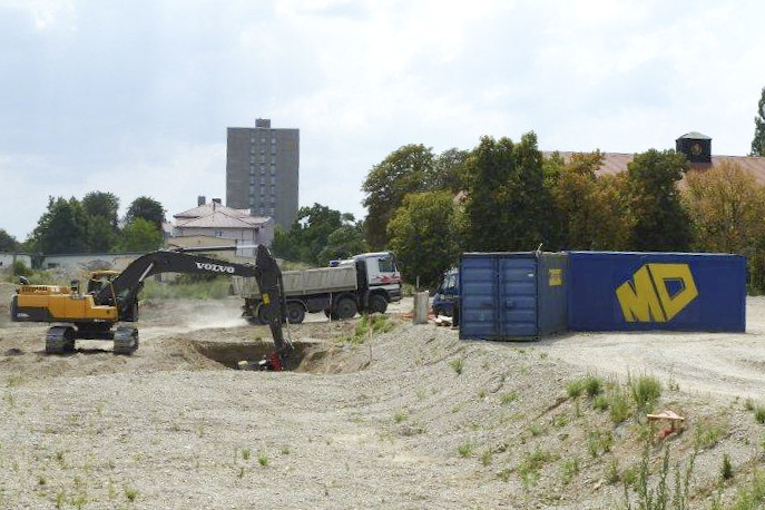 Reesepark: Aushub in vollem Gange