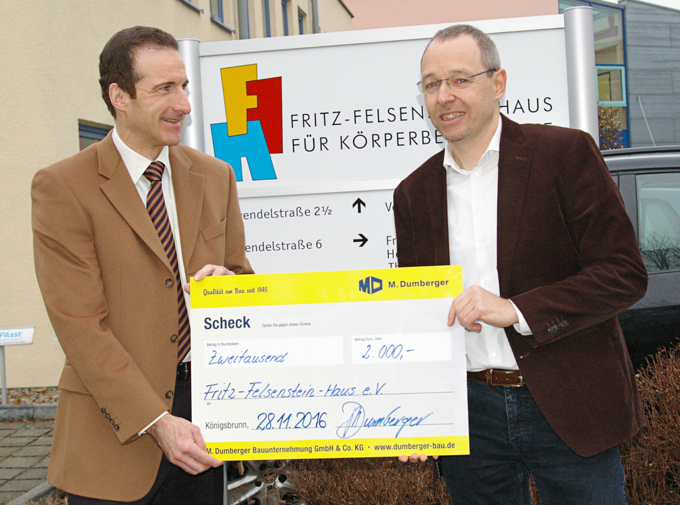 Spende an das Fritz-Felsenstein-Haus