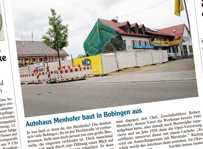 Erweiterungsbau für Autohaus