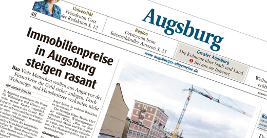 Immobilienpreise in Augsburg steigen rasant
