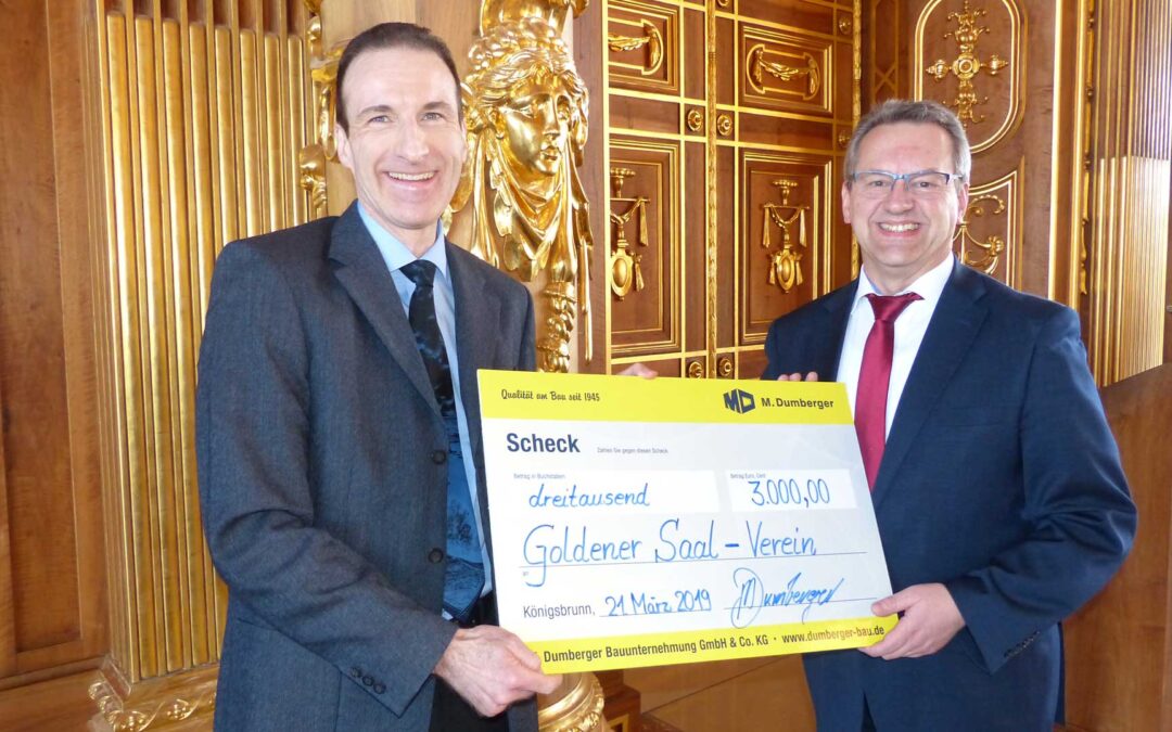 M. Dumberger unterstützt Ausbau des Fürstenzimmers