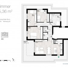 Wohnung 5 - Mehrfamilienhäuser Bobingen Wendelinstraße - M. Dumberger Bauunternehmung GmbH & Co. KG