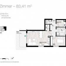 Wohnung 8 - Mehrfamilienhäuser Bobingen Wendelinstraße - M. Dumberger Bauunternehmung GmbH & Co. KG