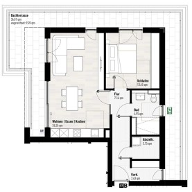 Wohnung 07 - Mehrfamilienhäuser Mering Hermann-Löns-Straße - M. Dumberger Bauunternehmung GmbH & Co. KG