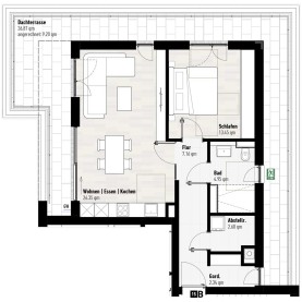 Wohnung 15 - Mehrfamilienhäuser Mering Hermann-Löns-Straße - M. Dumberger Bauunternehmung GmbH & Co. KG