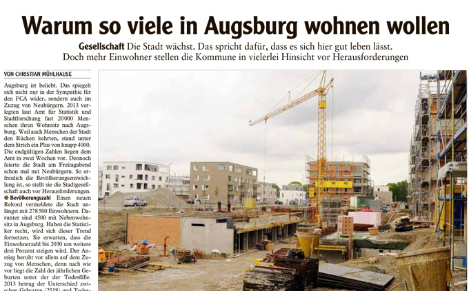 Wohnen in Augsburg – attraktiv wie nie zuvor!